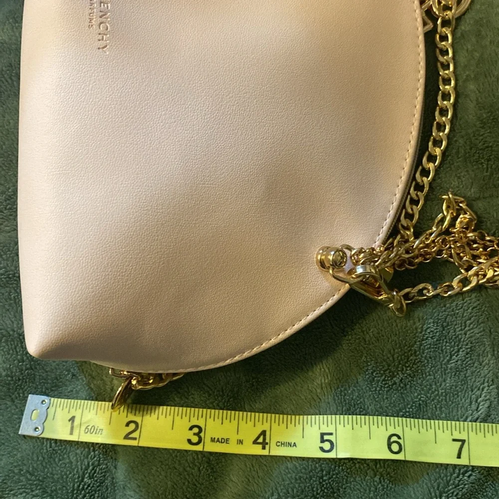 Givenchy Cosmetic Crossbody Purse Handbag Faux Leather Pink Logo NWOT